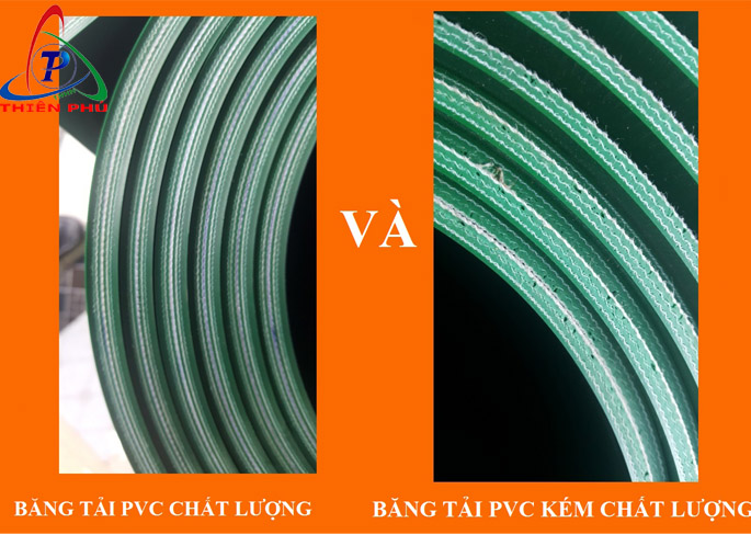 So Sánh Băng tải PVC Chất Lượng Tốt Và Băng Tải Kém Chất Lượng